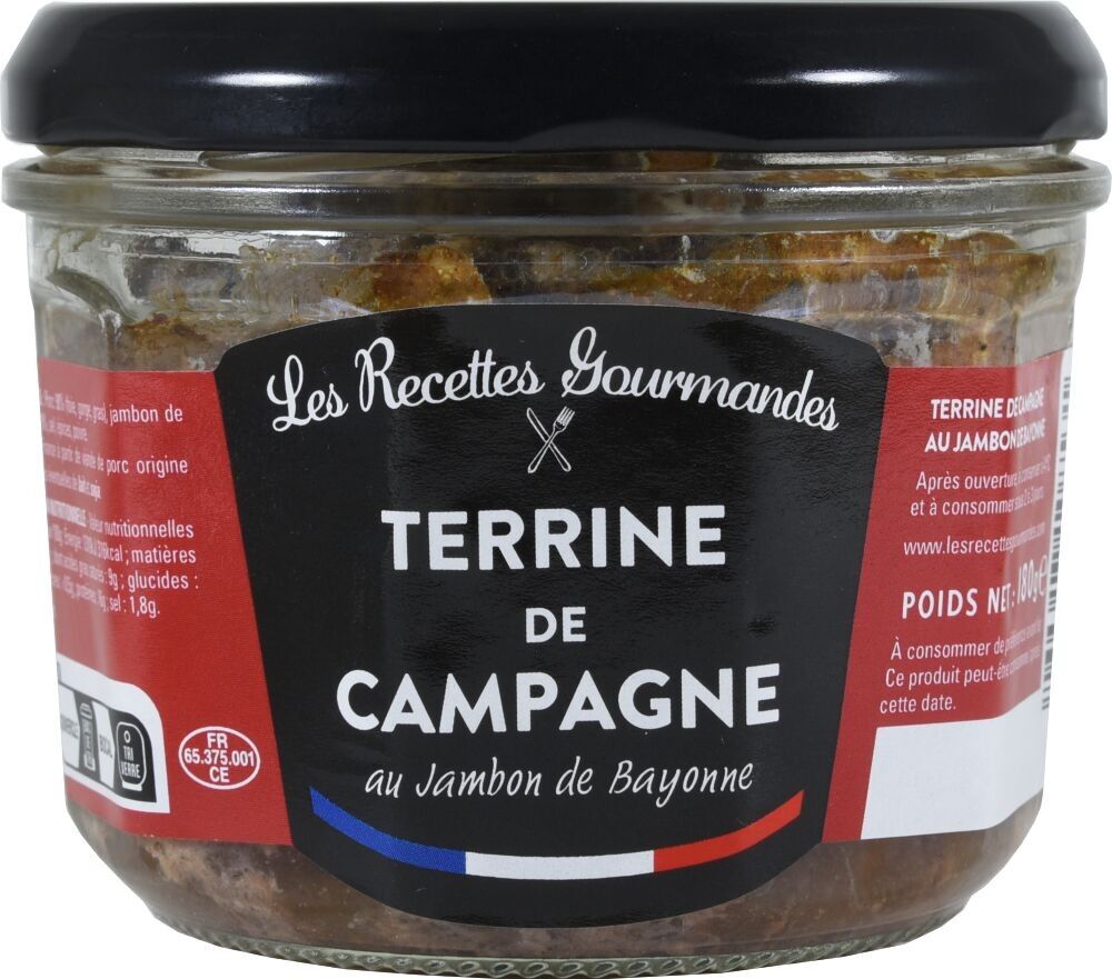 Verrines Terrina di campagna con prosciutto di Bayonne 180 g