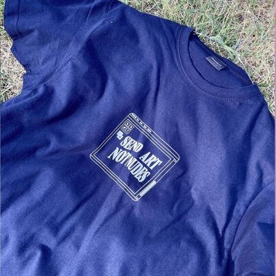 T-shirt "Not Send Art Nudes"__S / Blu Navy