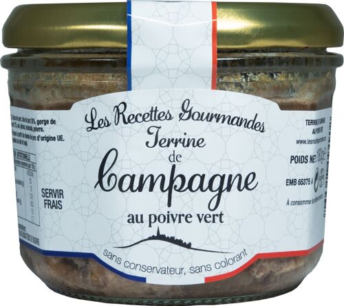 Verrines Terrine de Campagne au Poivre Vert 180g