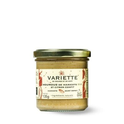 Houmous de haricots saint esprit BIO et citron confit - Haricots saint esprit Origine Lot et Garonne