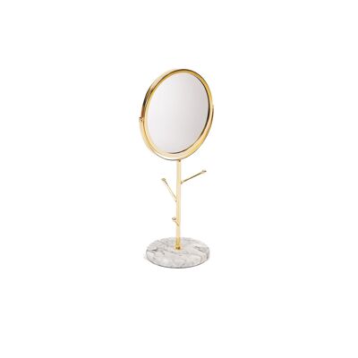 Specchio per gioielli HV in oro - 17.5x12x37 cm