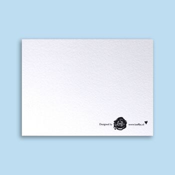 Carte Coquelicot Chat Note 2