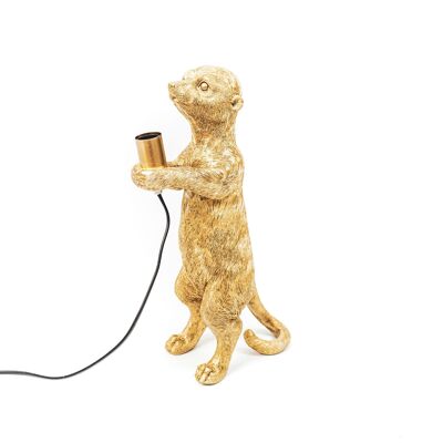 HV Meerkat lamp-Gold-15x10x38cm