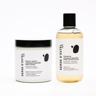 Shampoing cheveux bouclés 250ml et Masque Cheveux bouclés 250g