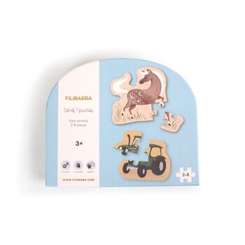 Set de 7 puzzles - Animaux de la ferme 1