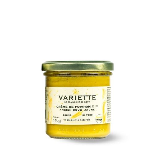 Crème de poivron ancien doux CORNO DI TORO JAUNE  - BIO