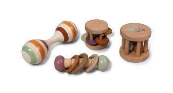 Valisette - 4 jouets sensoriels en bois 4