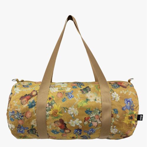 VGM 50th Anniversary Flower Pattern, Gold, Van Gogh Museum, Amsterdam (Vincent van Gogh Foundation) Recycled Weekender