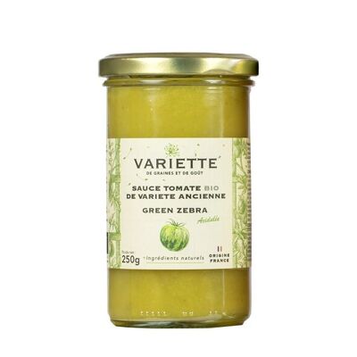 Sauce tomate de variété ancienne GREEN ZEBRA VERTE - BIO