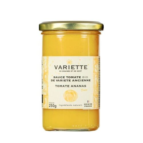 Sauce tomate de variété ancienne tomate ANANAS JAUNE - BIO