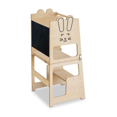 Kids kitchen step stool,table,helper kids tower (bunny)