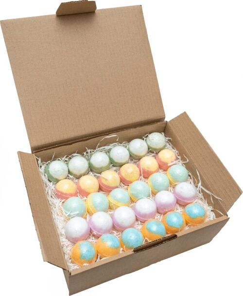 Bath bombs - Set of 30 pieces - 5 different scents - Rose, Jasmine, Lavender, Ginger & Tea tree