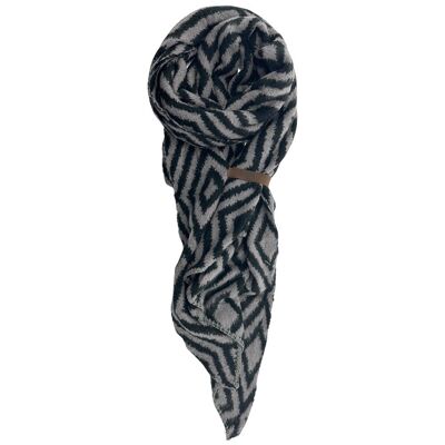 Scarf Fem Arctic Black Gray