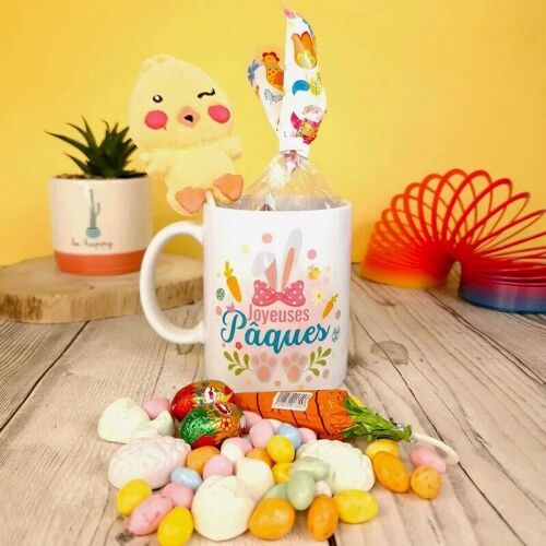 Mug gourmand de Pâques - Bonbons et chocolats