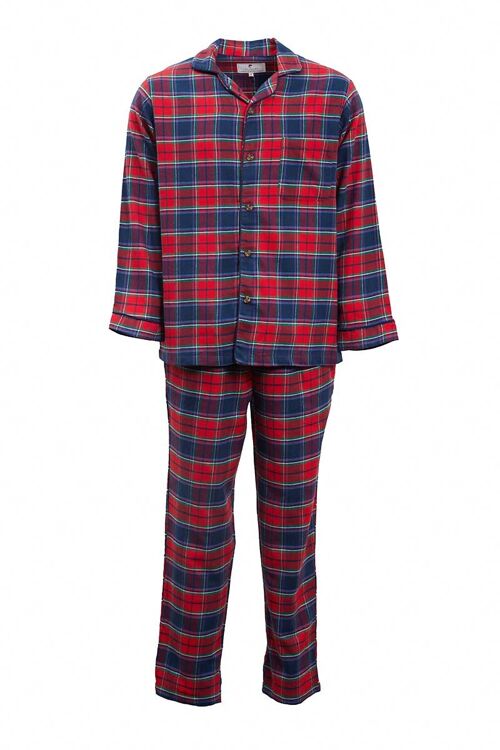Flannel Pajamas - Red Navy Check (LV12)