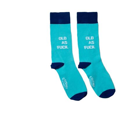 OLD AS FUCK - 1 paire de chaussettes assorties | Cockney Spaniel| Royaume-Uni 6-11, EUR 39-46, États-Unis 6.5-11.5