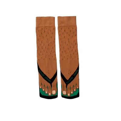 FLIPFLOP PARA HOMBRE - 1 par de calcetines a juego |Cockney Spaniel| Reino Unido 6-11, EUR 39-46, EE. UU. 6.5-11.5