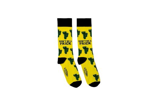 DON'T BE A PRICK - 1 Matching Pair of Socks |Cockney Spaniel| UK 6-11, EUR 39-46, US 6.5-11.5