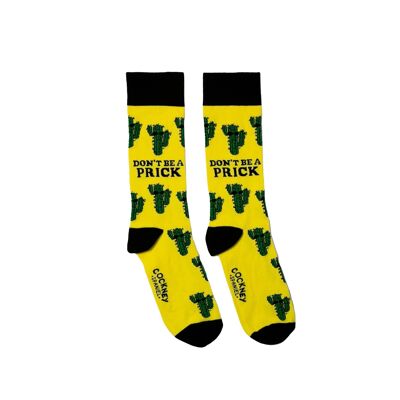 DON'T BE A PRICK - 1 Matching Pair of Socks |Cockney Spaniel| UK 6-11, EUR 39-46, US 6.5-11.5