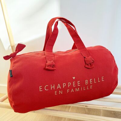 Duffel Bag - Tangerine - Echappée Belle en Famille