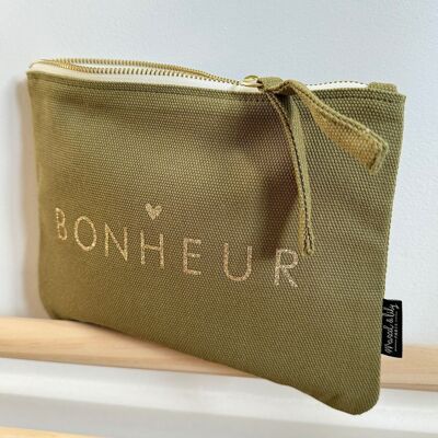 Pouch - Khaki - HAPPINESS