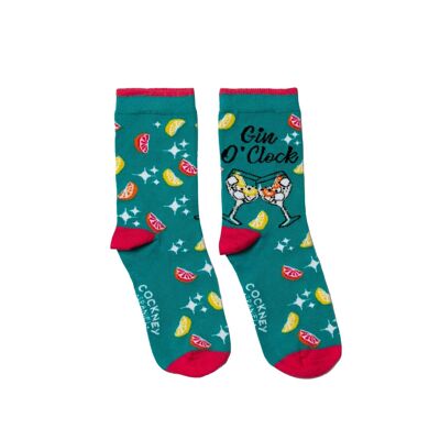 GIN O'CLOCK - 1 passendes Paar Socken |Cockney Spaniel| UK 4-8, EUR 37-42, US 6.5 -10.5