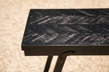 La Table Haute Chevron - Noir - 140cm 3