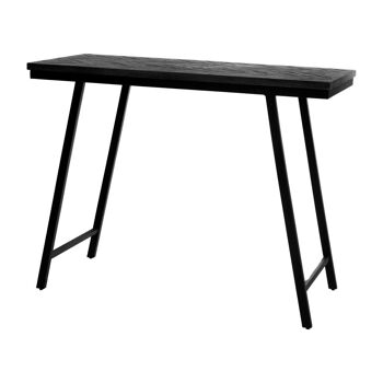 La Table Haute Chevron - Noir - 140cm 5