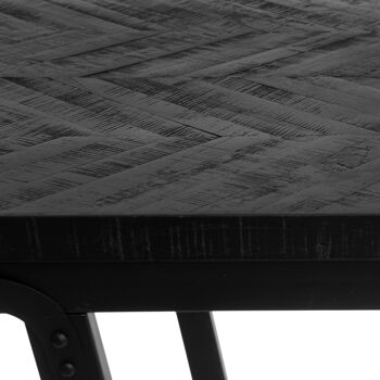 La Table Haute Chevron - Noir - 140cm 6