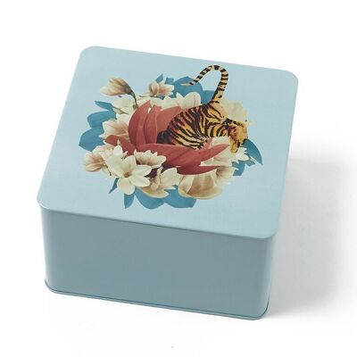 Boîte carrée Tiger Flower - Collection Curiosito