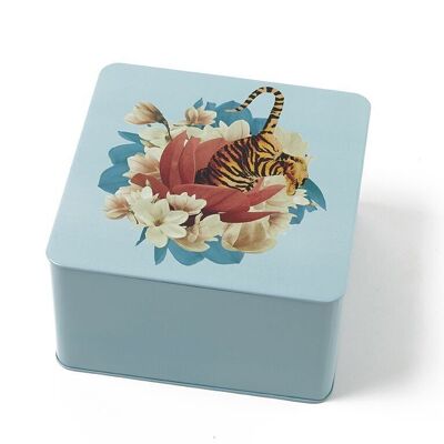 Boîte carrée Tiger Flower - Collection Curiosito