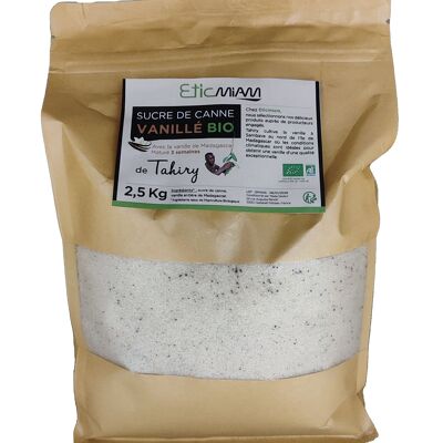 ORGANIC vanilla cane sugar - 2.5 kg bag