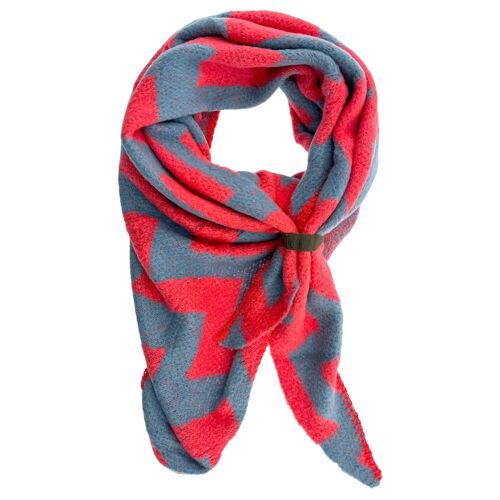 Scarf Nina ZigZag Coral-Jeans