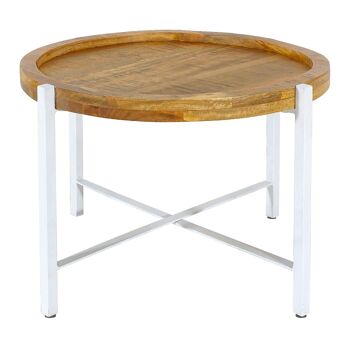 Table d'appoint ø55cm table basse table de salon ronde structure métal Sioux 3