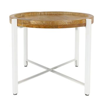 Table d'appoint ø55cm table basse table de salon ronde structure métal Sioux 4