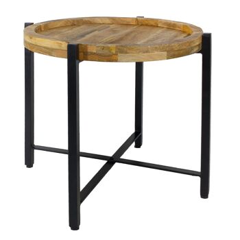 Table d'appoint ø55cm table basse table de salon ronde structure métal Sioux 10