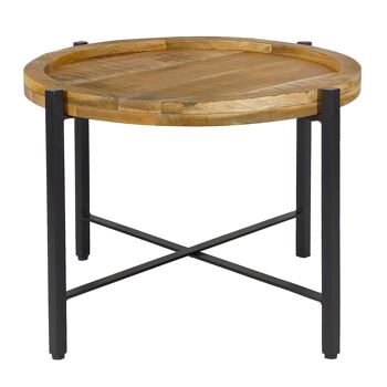 Table d'appoint ø55cm table basse table de salon ronde structure métal Sioux 11