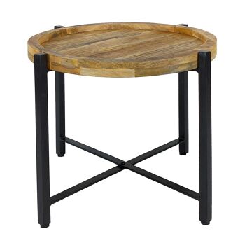 Table d'appoint ø55cm table basse table de salon ronde structure métal Sioux 12