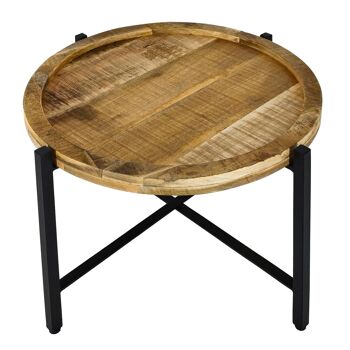 Table d'appoint ø55cm table basse table de salon ronde structure métal Sioux 13
