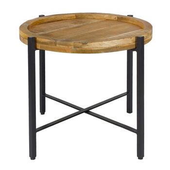 Table d'appoint table basse ronde ø46xH45cm structure métal Sioux 10