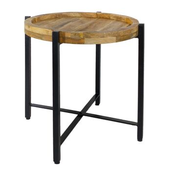 Table d'appoint table basse ronde ø46xH45cm structure métal Sioux 11
