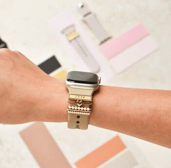 Pack de breloques pour bracelet de montre - Amour doré 1
