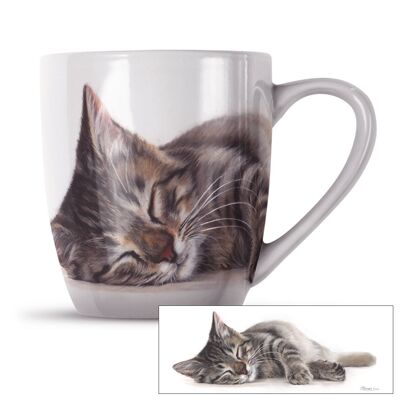 Tasse en porcelaine tendre endormie