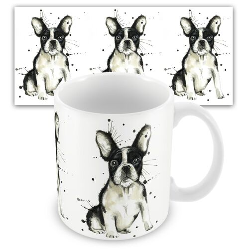 Splatter French Bulldog Ceramic Mug