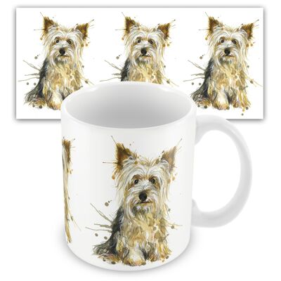 Splatter Yorkshire Terrier Ceramic Mug