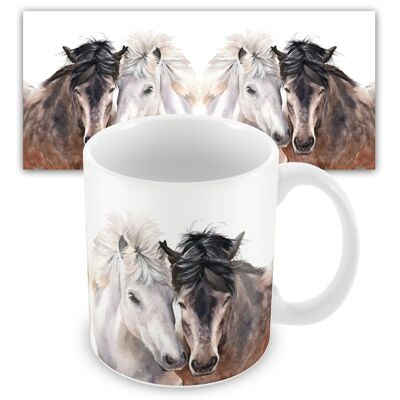Taza de cerámica del amor del caballo