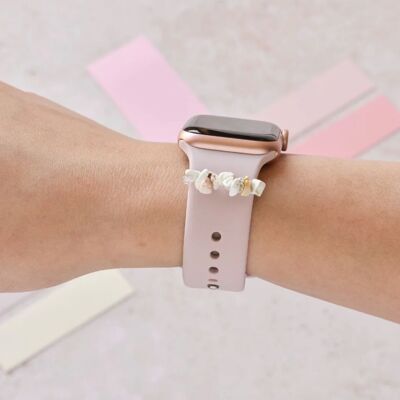 Watch Strap Charm - White Stone