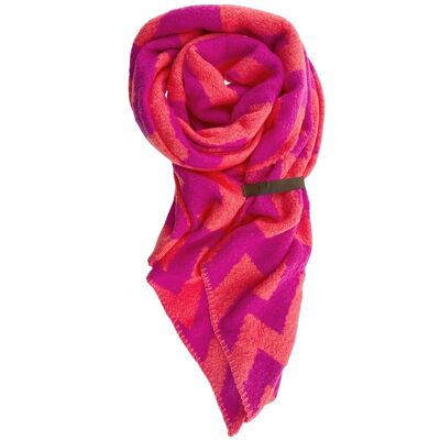 Scarf Fem Zigzag Fuchsia