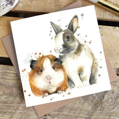 Splatter Best Friends Greetings Card