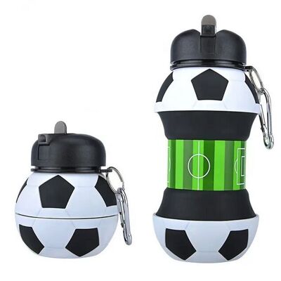 Bouteille en silicone - Football (sans BPA)